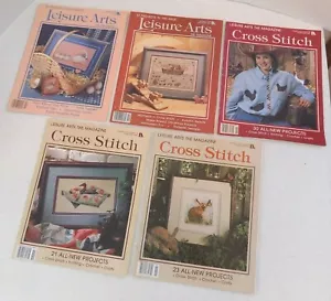 Menge 5 ~ Vintage Freizeit Kunst das Magazin ~ Kreuzstich ~ Muster/Diagramme ~ Basteln - Bild 1 von 11