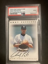 Andy Pettitte 1996 Leaf Signature Silver Auto Ny Yankees Psa 9 POP 1!! Rc 🔥