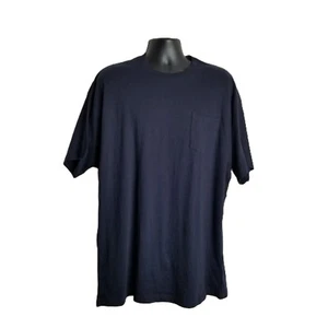 Old Mill Pocket Tee 2XL Navy Blue Heavyweight Cotton Workwear Basic Normcore NWT - Picture 1 of 8