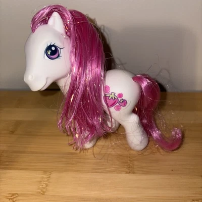 MLP My Little Pony G3 2002 STRAWBERRY SWIRL Brillo Celebración Pony  Foto 1 de 4