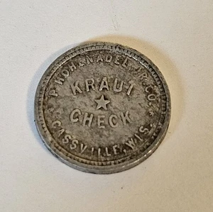 P. HOHENADEL, JR. CO. Cassville, WI Aluminum Good For Token #1615 - Picture 1 of 2