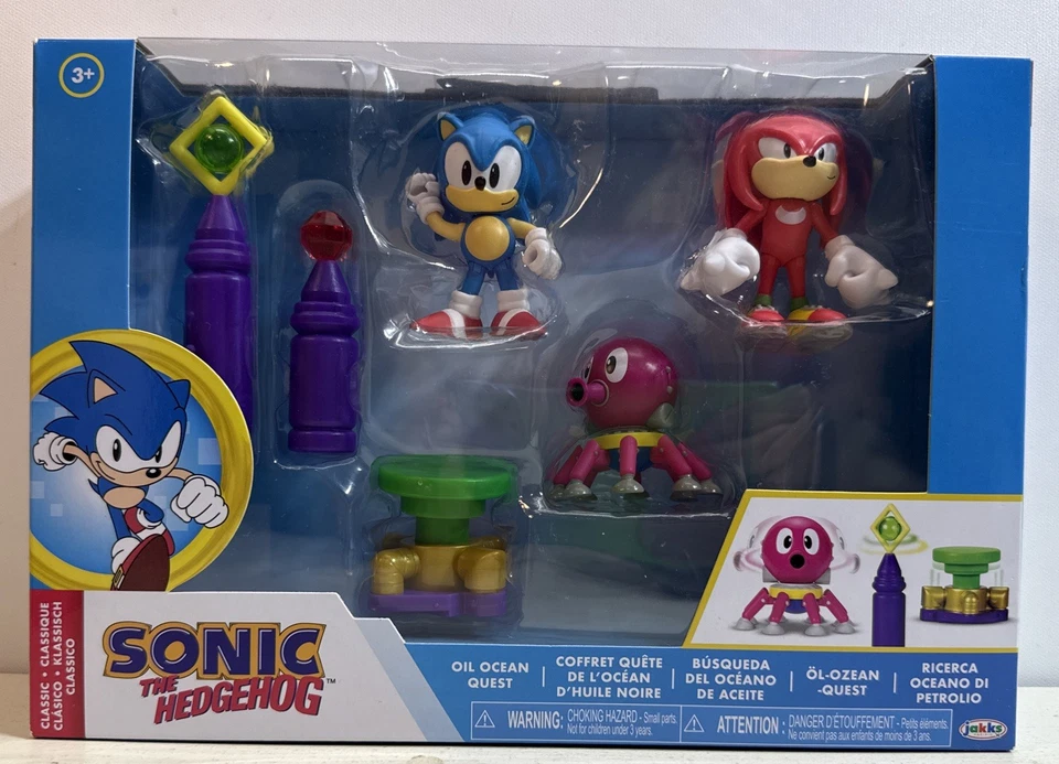 Sonic The Hedgehog Action Figures 2.5" Oil Ocean Diorama - Image 1 of 3
