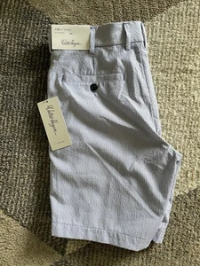 Walter Hagen Shorts Mens 30 Mid Blue Seersucker Clubhouse Stretch Golf 9” NWT - Imagen 1 de 5