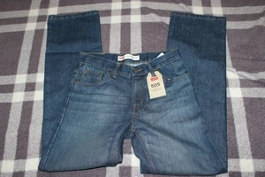 NWT Boys LEVI STRAUS Straight Leg 505 Jeans-Size 14 Regular (27x27) NEW - Picture 1 of 4