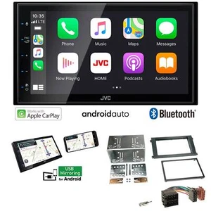 JVC Autoradio Apple CarPlay Android Auto für Porsche Cayenne 2002-2010 schwarz - Bild 1 von 8