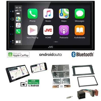 JVC Autoradio Apple CarPlay Android Auto für Porsche Cayenne 2002-2010 schwarz - Bild 1 von 4