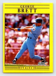 1991 Fleer Baseball Set Break #552 George Brett Kansas City Royals MLB