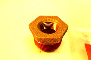 McMaster 2725K64 Brass Bushing Straight Reducing Adapters 1" x 1/2" - Picture 1 of 4