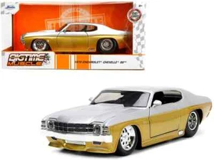 Jada Bigtime Muscle 1970 Chevrolet Chevelle SS 1:24 Diecast Modell silber #34116 - Bild 1 von 1