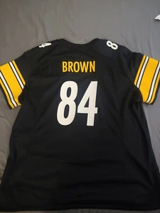 NFL NIKE PITTSBURGH STEELERS 84 ANTONIO BROWN football JERSEY Women's SIZE xxL - Picture 1 of 3