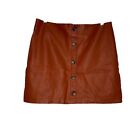 Forever 21 Faux Leather Mini Skirt Large