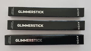 3 x Avon Glimmerstick Eyeliner in Blackest Black 