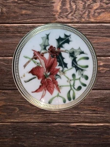 Vintage Marks & Spencer Bone China Weihnachten Runde Schmuckschatulle - Bild 1 von 3