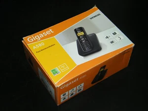 Siemens Gigaset A580 Basis mit A58H Mobilteil analog Telefon schwarz **20 - Bild 1 von 4