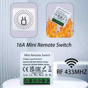 Mini RF 433 MHZ 240v Wireless Switch - Picture 1 of 3