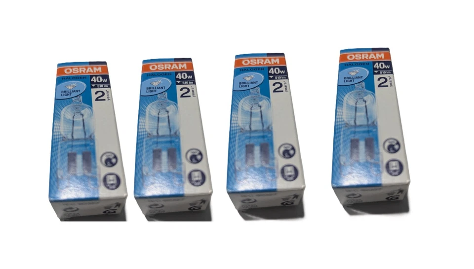 Osram 66740 120V Halopin G9 40 Watt Clear 66740 2700K 510lm Dimmable Lamp 4PK - Image 1 of 4