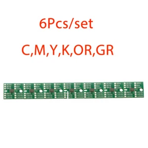 Chip único genérico de 600 ml 6 piezas para cartucho Mimaki LX101 (C, M, Y, K, OR, GR) - Imagen 1 de 5