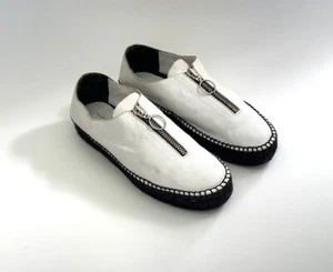 ALEXANDER WANG white leather espadrilles size 39 - Picture 1 of 10
