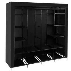 Kleiderschrank Faltbar Stoffschrank Faltschrank Stoffkleiderschrank Stoffschrank - Bild 1 von 6