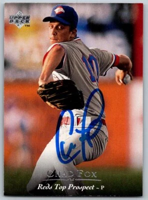 1995 Upper Deck Minors #138 Chad Fox SIGNED   Winston-Salem Spirits - Image 1 of 2