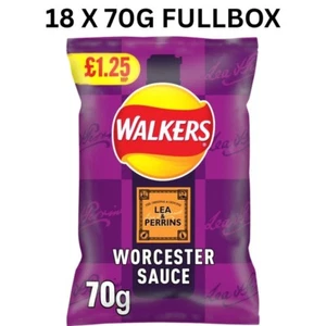 Walkers Worcester Sauce Lea & Perrins Sharing Chips 70g x 18 / Neu im Trendz / Angebot - Bild 1 von 2