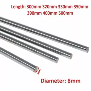 3D Printer 8mm 45# Steel Smooth Rod 300 350 -500mm Lengths Linear Rail Bar Shaft - Picture 1 of 4