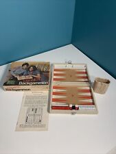 Vintage Magnetic Backgammon Cardinal Travel GameSet Case & Instructions 