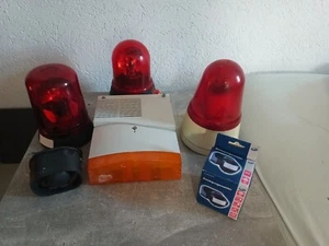 Set Alarmanlage Blitzleuchte Signalgeber Rundumleuchte Bewegungsmelder  - Bild 1 von 1