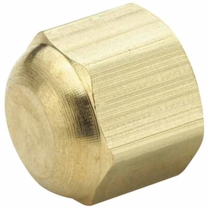 F404 - 1/4 Inch Brass Flared Cap Nut - Picture 1 of 1