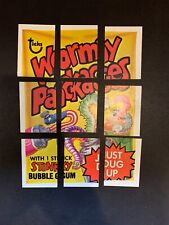 1973 Topps Wacky Packages 4th Series 4 Wormy Puzzle Checklist 9 Card Set