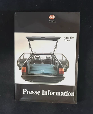 Audi Pressemappe Presse Information 100 Avant (C3) Mappe Werbung 1983 (NEU) A12 - Bild 1 von 4
