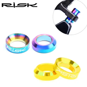 Risk Bicycle M6 Titanium Alloy Concave&convex Spacer Disc Brake Fixed Xtr Screw - Picture 1 of 10