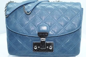 New Marc Jacobs Women's Crossbody Mini Polly Bag Blue Handbag - Picture 1 of 12