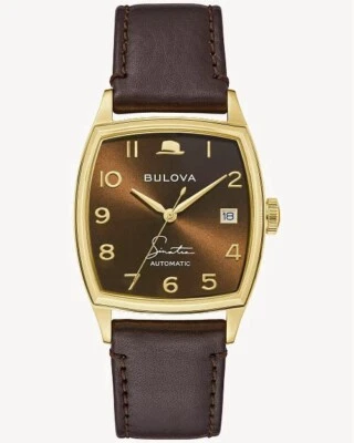 Bulova Frank Sinatra Young at Heart Automatic Men's Gold Swiss Watch 97B198 - Image 1 of 4