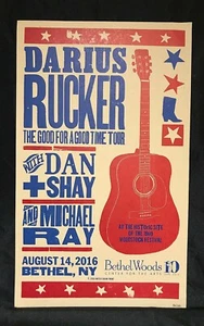 2016.08.14 Bethel NY Hatch Show Druck Poster Darius Rucker mit Dan & Shay 31/100 - Bild 1 von 1
