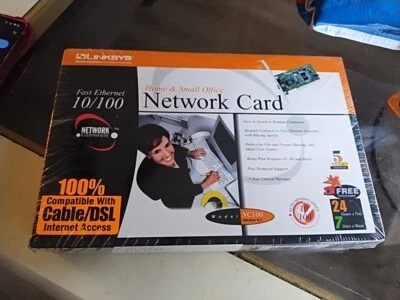 Linksys Fast Ethernet 10/100 Home and Small Office Network Card new Sealed - Image 1 of 2