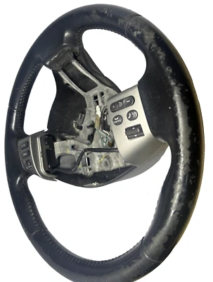 2007-2011 NISSAN VERSA LEATHER STEERING WHEEL CRUISE RADIO CONTROL Grade C OEM - Image 1 of 4