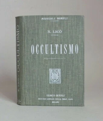 [OCCULTISME] Nigro LICO - Occultismo. 1905 EO En italien - Photo 1/4
