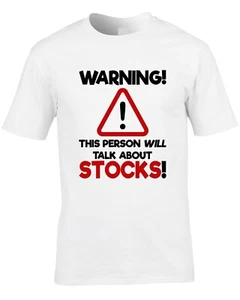 Aktien Herren T-Shirt lustig Geld Aktien Finanzen Börsenmakler Händler coole Geschenkidee - Bild 1 von 2