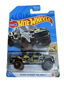 2021 Hot Wheels #80 Baja Blazers '19 Chevy Silverado Trail Boss LT Zamac - Picture 1 of 4