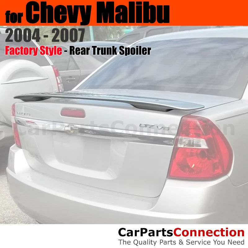 Primer ABS Rear Trunk Spoiler Aero Wing For 2004-2007 Chevrolet Chevy Malibu - Image 1 of 1