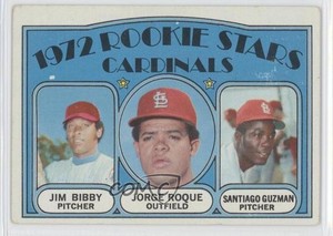 1972 Topps Stars Jim Bibby Jorge Roque Santiago Guzman #316 Rookie RC