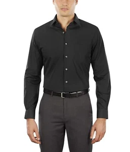 c8 Man's Shirts Van Heusen Men's Dress Shirt Fitted Poplin Solid 15 / 34 - 35 - Picture 1 of 3