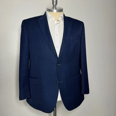 Blazer masculino Sean John 46R – Jaqueta casaco esportivo azul bolinhas - Imagem 1 de 4