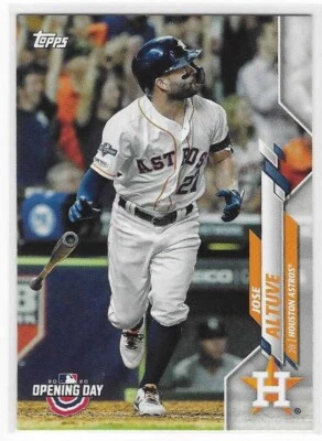 2020 TOPPS OPENING DAY #89 JOSE ALTUVE HOUSTON ASTROS MINT - Image 1 of 2