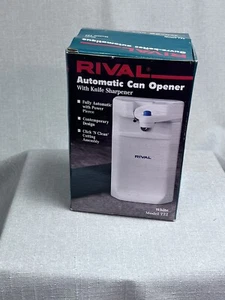 Rival Automatic Can Opener 722 w/ Knife Sharpener White - - Picture 1 of 3