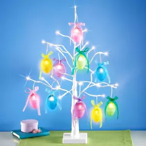Lighted Easter Egg Tree Decoration Battery Operated 22" H - USE YEAR AFTER YEAR - Picture 1 of 2