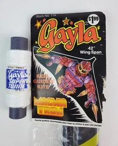 Vintage 1987 Gayla Magnatron Kite 42" w/ Twine Robot Fighter Iron Man KO - Picture 1 of 9