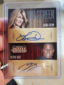 LAURA DERN & KEVIN HART 2015 Panini Americana BIG SCREEN Dual AUTOGRAPH #d 98/99 - Bild 1 von 4