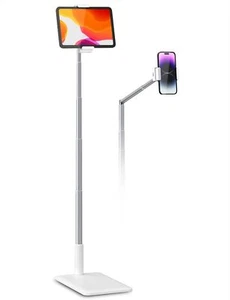 Support de sol pour téléphone portable et tablette de 35 à 11" bras long flex... - Photo 1/6